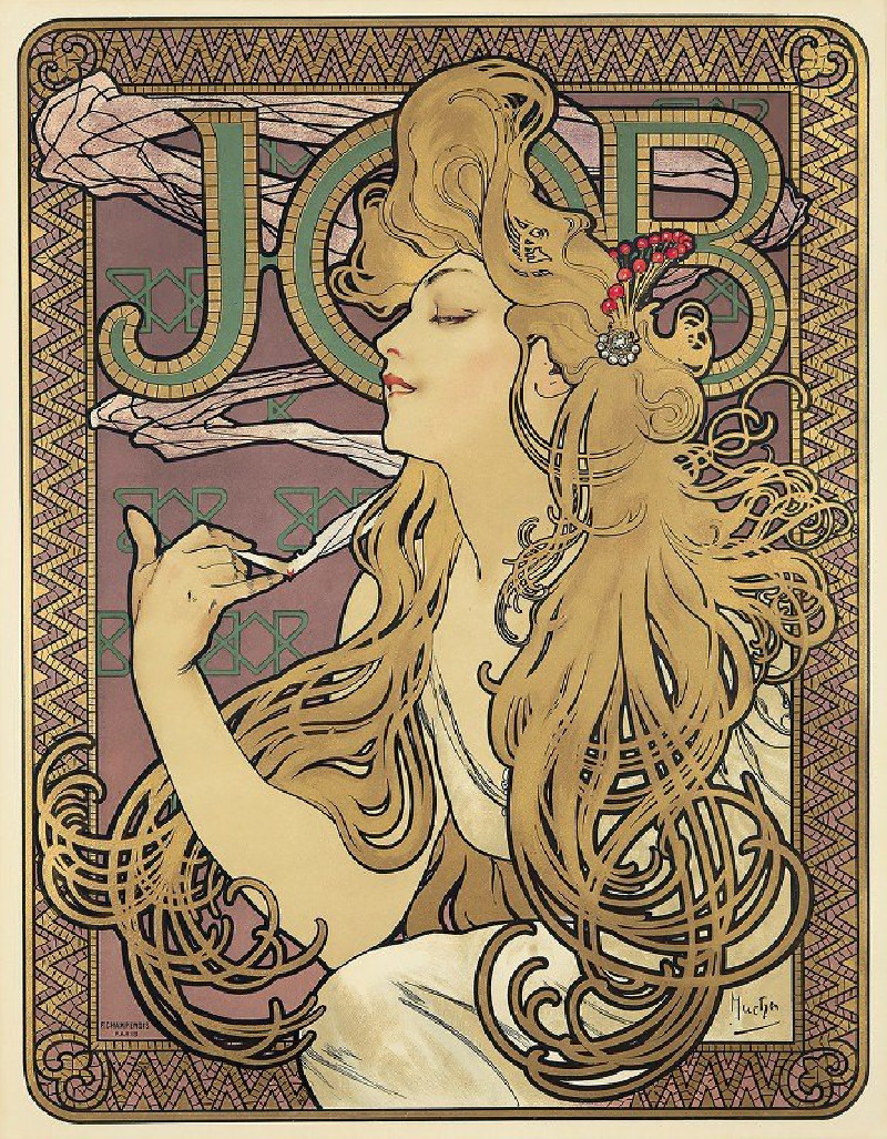 Job (1896) reproduction of painting by Alphonse Mucha. ALL GICLEE PRINTS