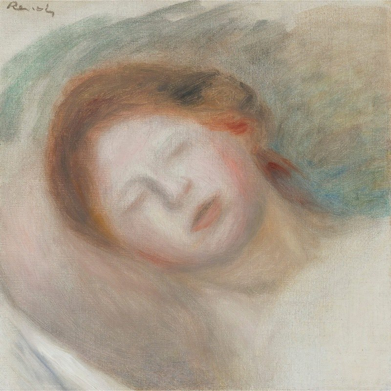 Tête De Femme reproduction of painting by Pierre-Auguste Renoir. ALL GICLEE PRINTS