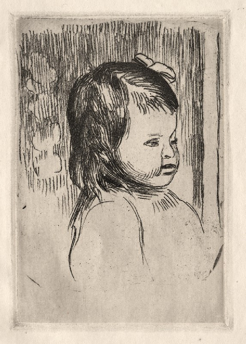 Child’s Bust, Turned to the Right (c. 1908) reproduction of painting by Pierre-Auguste Renoir. ALL GICLEE PRINTS