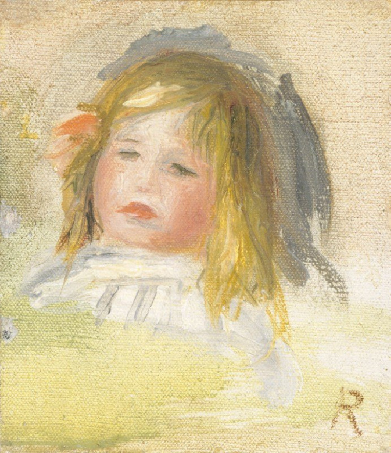 Child with Blond Hair (1895-1900) reproduction of painting by Pierre-Auguste Renoir. ALL GICLEE PRINTS