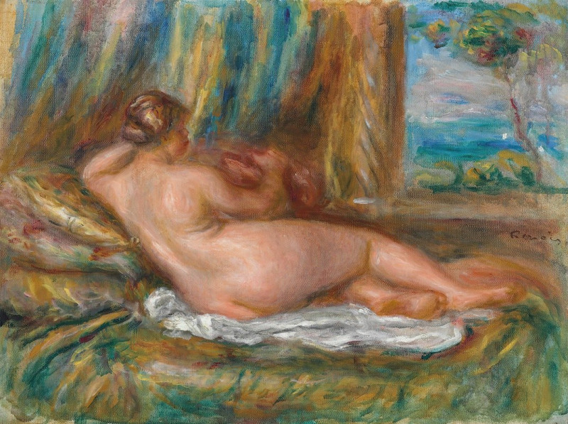 Pierre-Auguste Renoir reprodukcija Nu couché (Odalisque couchée) (1914), VISOS REPRODUKCIJOS , paveikslai, reprodukcijos inte...