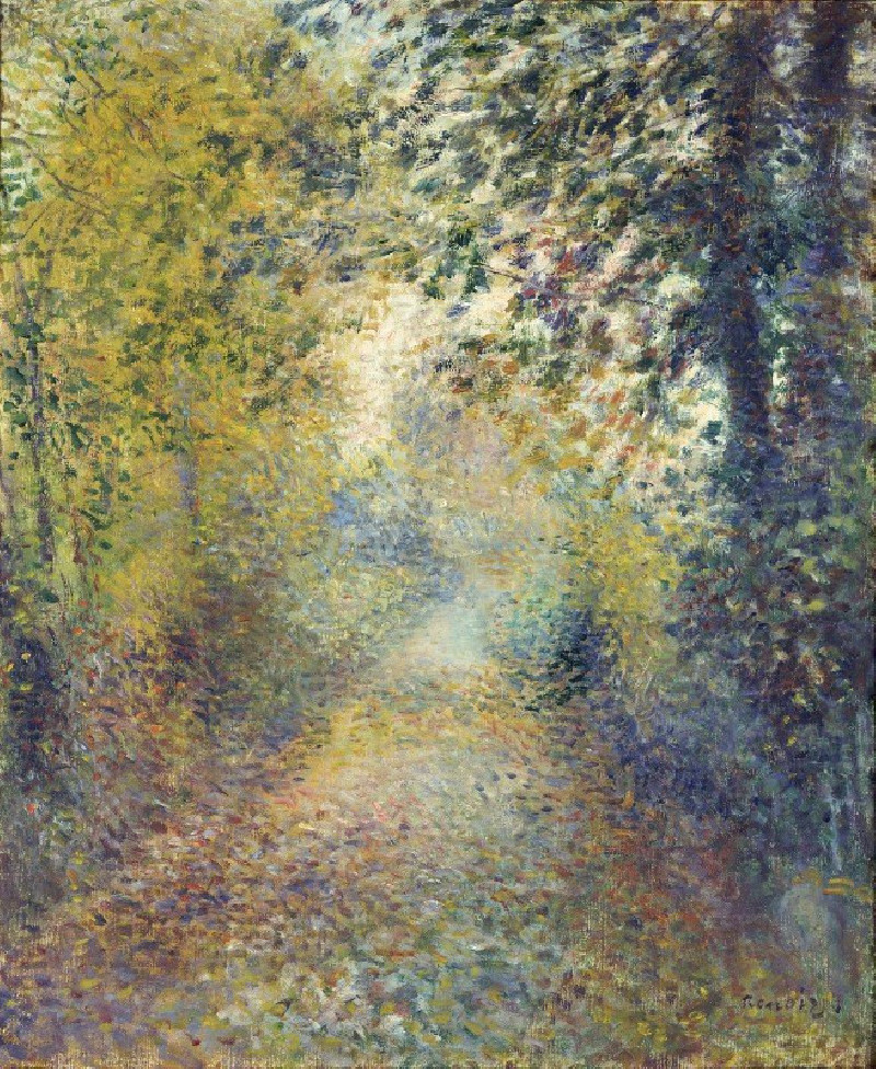 In the Woods reproduction of painting by Pierre-Auguste Renoir. ALL GICLEE PRINTS