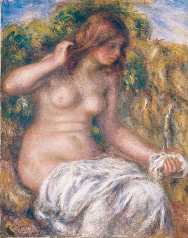 Pierre-Auguste Renoir reprodukcija Woman by Spring, VISOS REPRODUKCIJOS , paveikslai, reprodukcijos internetu