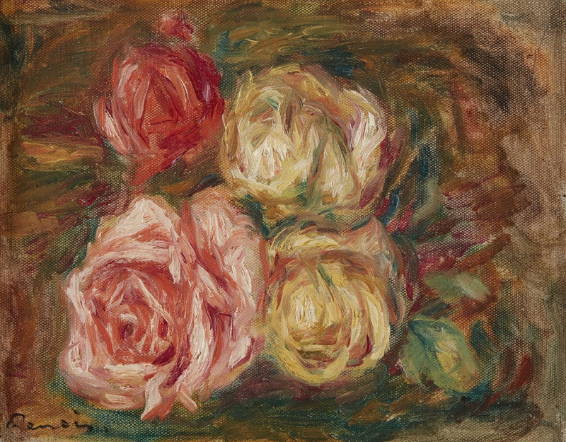 Pierre-Auguste Renoir reprodukcija Roses (1917), VISOS REPRODUKCIJOS , paveikslai, reprodukcijos internetu