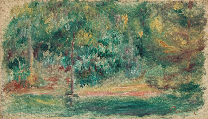 Pierre-Auguste Renoir reprodukcija Paysage (c. 1890-1900), VISOS REPRODUKCIJOS , paveikslai, reprodukcijos internetu