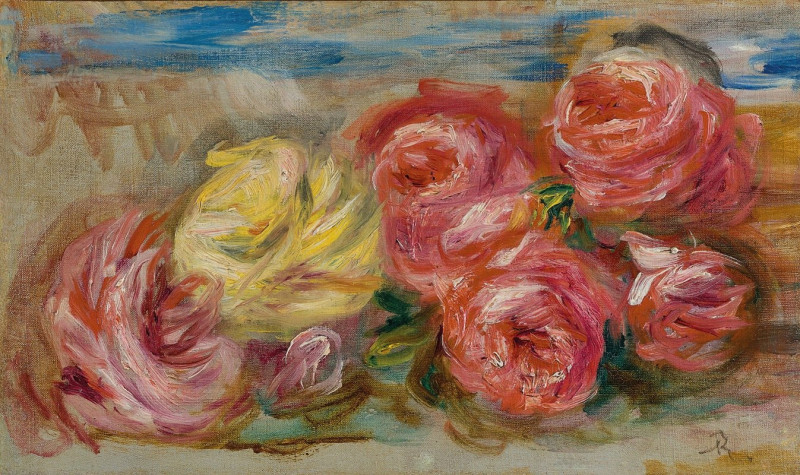 Pierre-Auguste Renoir reprodukcija Roses (1915), VISOS REPRODUKCIJOS , paveikslai, reprodukcijos internetu