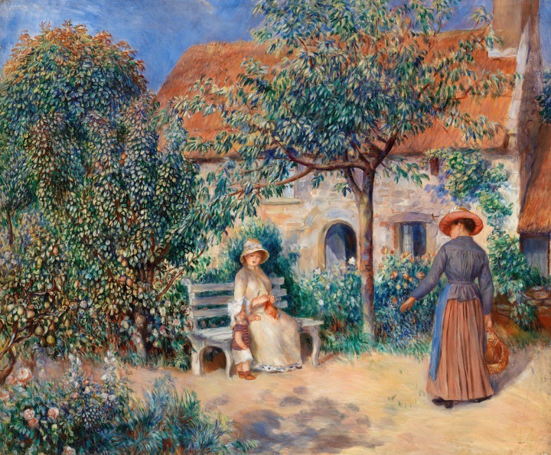 Pierre-Auguste Renoir reprodukcija In Brittany (En Bretagne) (1886), VISOS REPRODUKCIJOS , paveikslai, reprodukcijos internetu