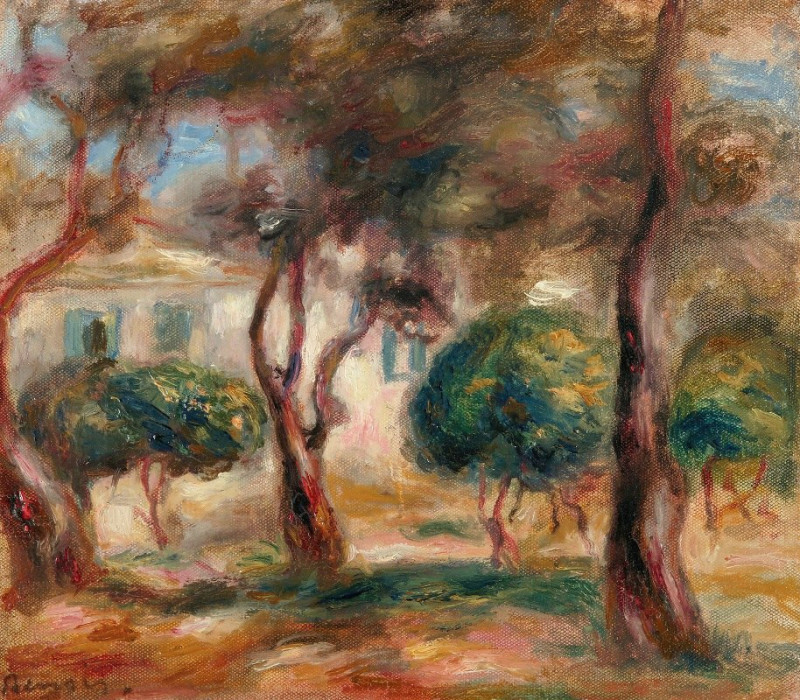 Pierre-Auguste Renoir reprodukcija Le Jardin Des Collettes (1909), VISOS REPRODUKCIJOS , paveikslai, reprodukcijos internetu