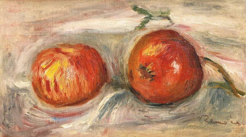 Deux Pommes (1915) reproduction of painting by Pierre-Auguste Renoir. ALL GICLEE PRINTS