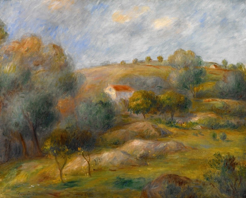 Springtime in Essoyes (1900) reproduction of painting by Pierre-Auguste Renoir. ALL GICLEE PRINTS