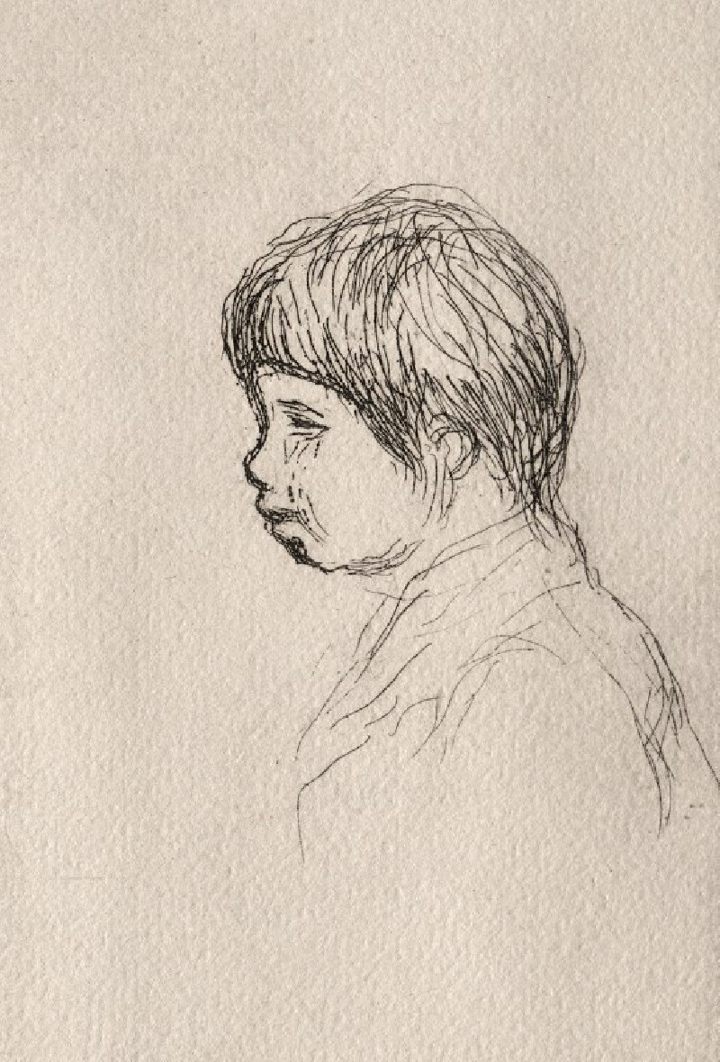 Claude Renoir, the Artist’s Son, in Profile (1908) reproduction of painting by Pierre-Auguste Renoir. ALL GICLEE PRINTS