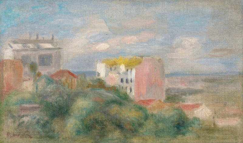 Paysage De Montmartre reproduction of painting by Pierre-Auguste Renoir. ALL GICLEE PRINTS