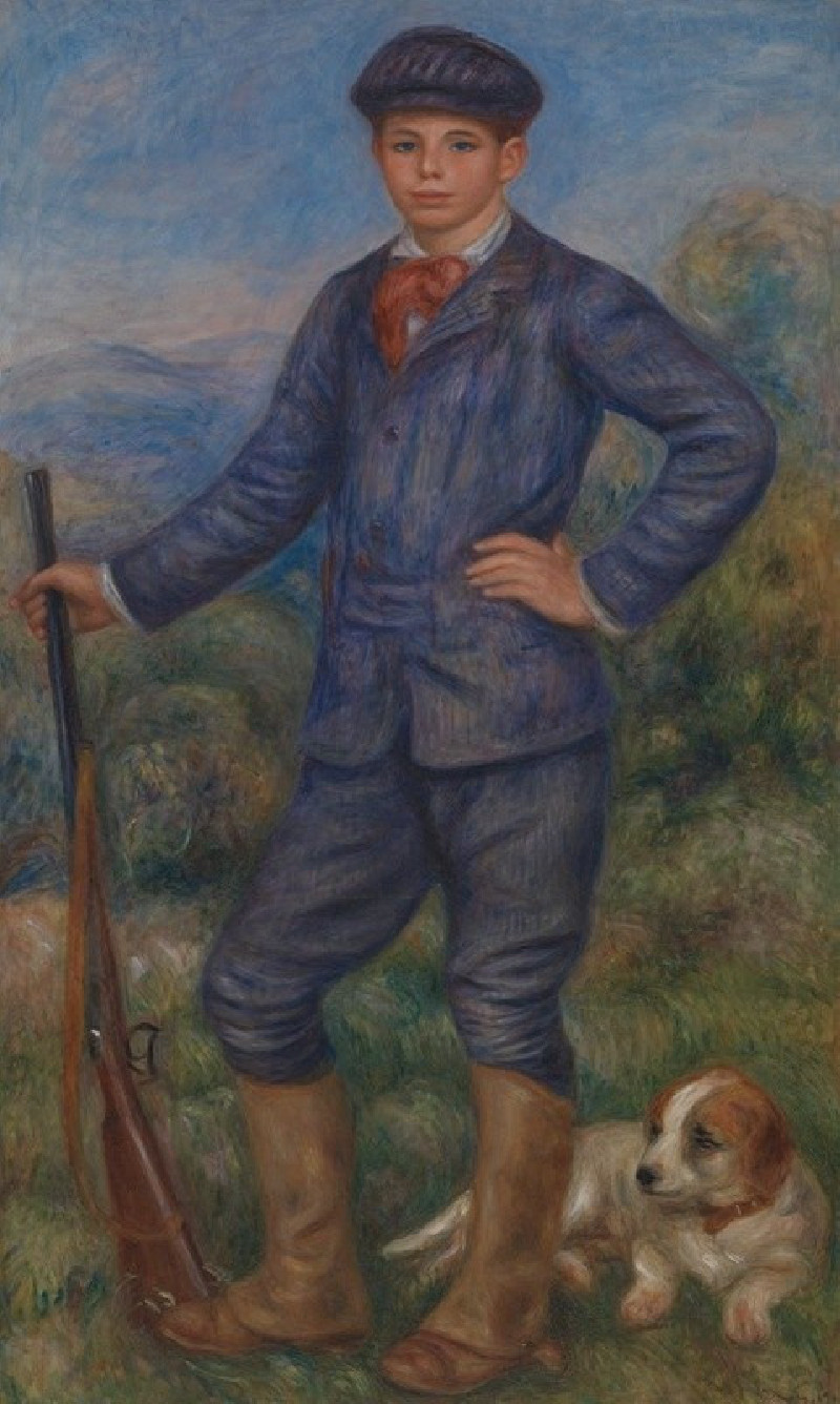 Pierre-Auguste Renoir reprodukcija Jean as a Huntsman (1910), VISOS REPRODUKCIJOS , paveikslai, reprodukcijos internetu