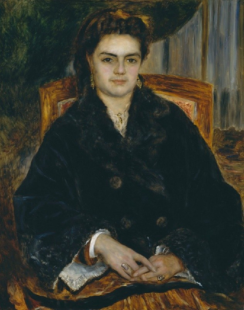 Pierre-Auguste Renoir reprodukcija Madame Édouard Bernier (Marie-Octavie-Stéphanie Laurens, 1838–1920) (1871), VISOS REPRODUK...