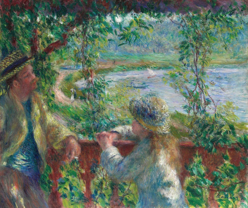 Near the Lake (1879) reproduction of painting by Pierre-Auguste Renoir. ALL GICLEE PRINTS