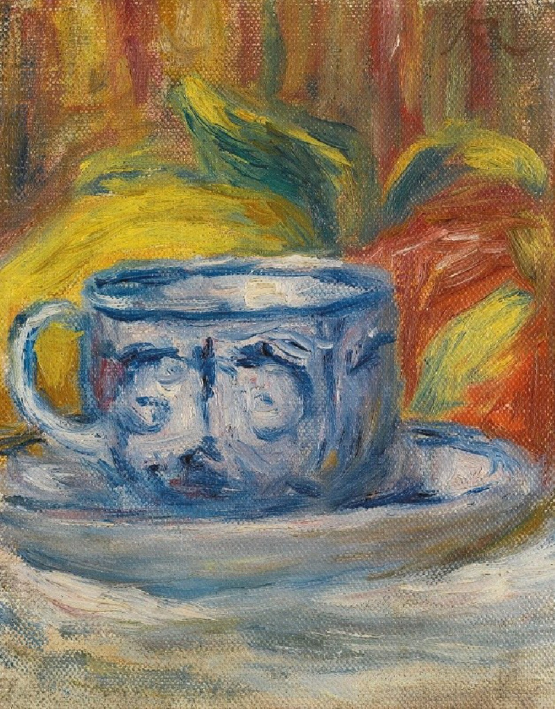 Pierre-Auguste Renoir reprodukcija Tasse Et Fruits (circa 1910), VISOS REPRODUKCIJOS , paveikslai, reprodukcijos internetu