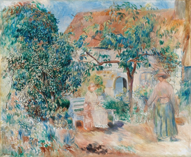 Pierre-Auguste Renoir reprodukcija Au Jardin En Bretagne, VISOS REPRODUKCIJOS , paveikslai, reprodukcijos internetu