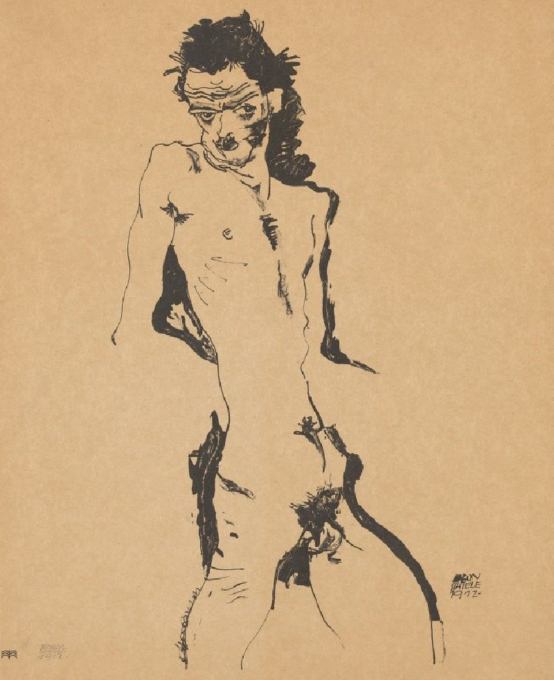 Egon Schiele reprodukcija Selbstporträt (1988), VISOS REPRODUKCIJOS , paveikslai, reprodukcijos internetu