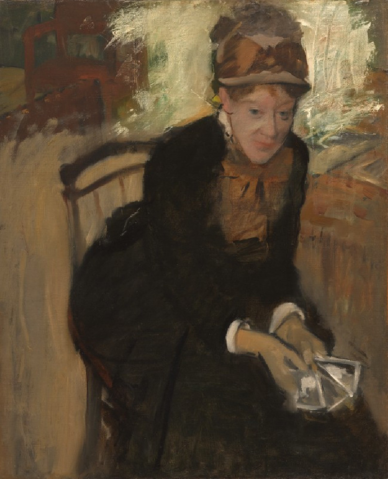 Mary Cassatt (c. 1880-1884) reproduction of painting by Edgar Degas. ALL GICLEE PRINTS