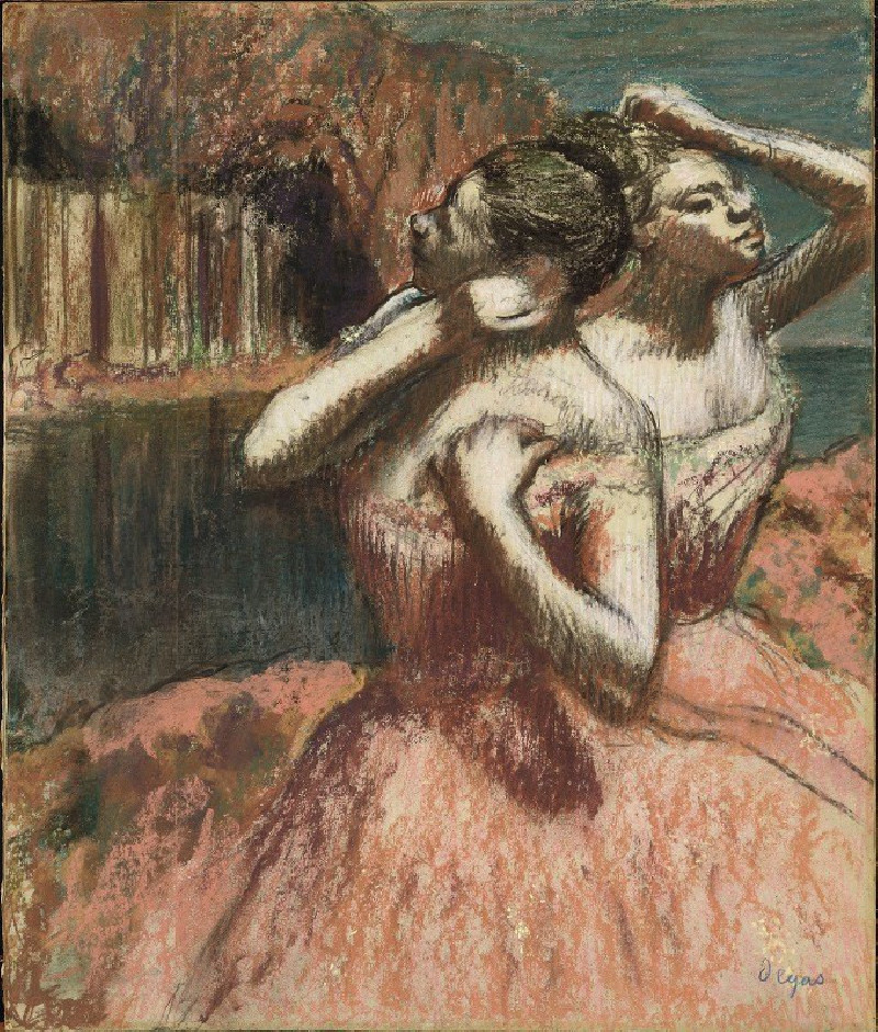 Two Dancers reproduction of painting by Edgar Degas. ALL GICLEE PRINTS