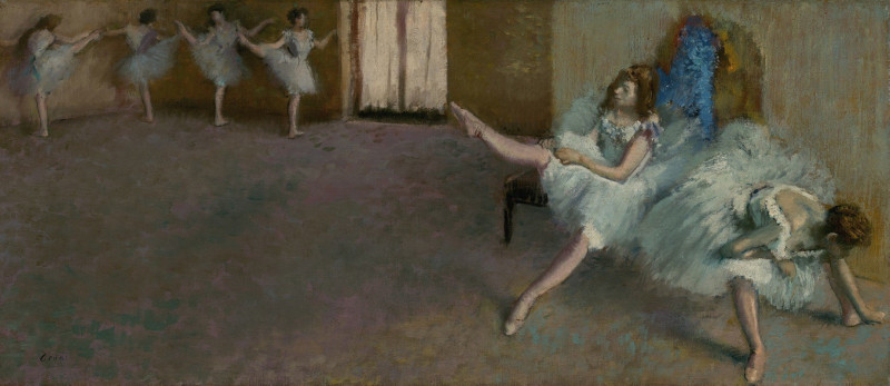 Before the Ballet (1890-1892) reproduction of painting by Edgar Degas. ALL GICLEE PRINTS