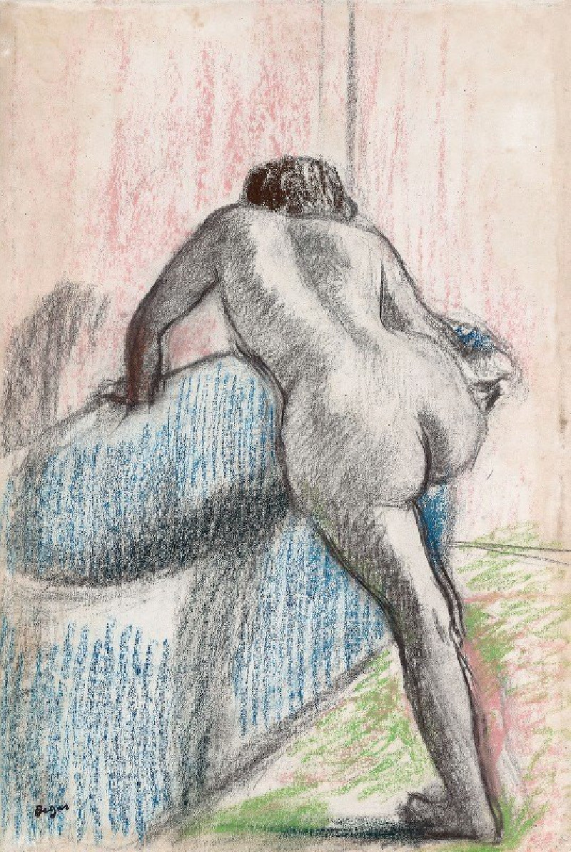 The Bath (1892–1895) reproduction of painting by Edgar Degas. ALL GICLEE PRINTS