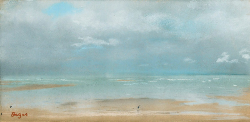 Plage À Marée Basse (1869) reproduction of painting by Edgar Degas. ALL GICLEE PRINTS