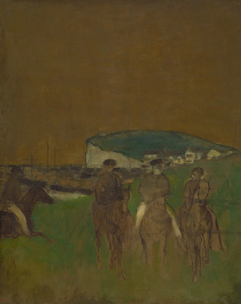 Morning Ride (ca. 1866) reproduction of painting by Edgar Degas. ALL GICLEE PRINTS