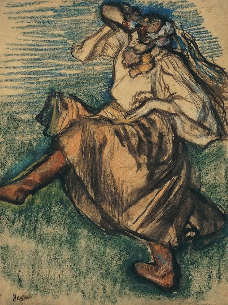 Russian Dancer (1899) reproduction of painting by Edgar Degas. ALL GICLEE PRINTS