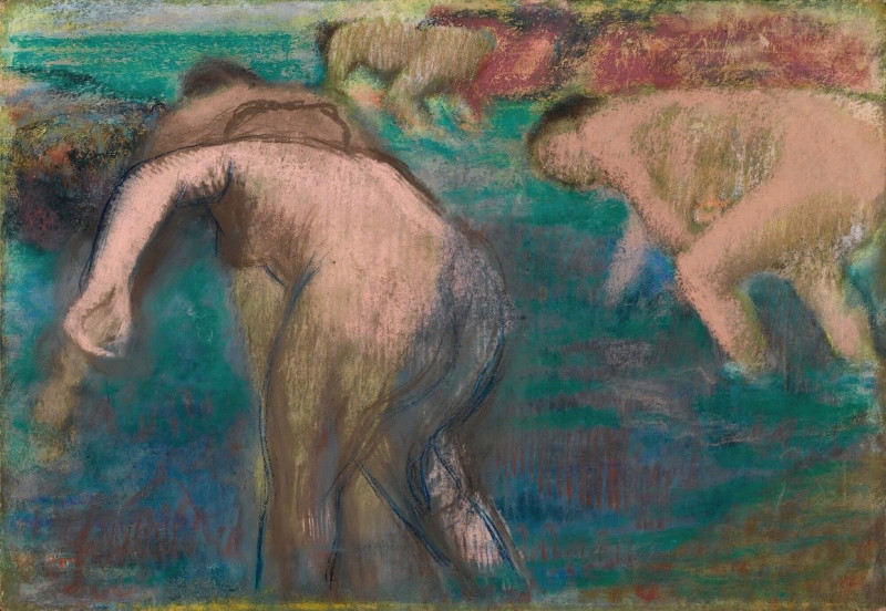 Femmes Au Bain (circa 1890-9) reproduction of painting by Edgar Degas. ALL GICLEE PRINTS