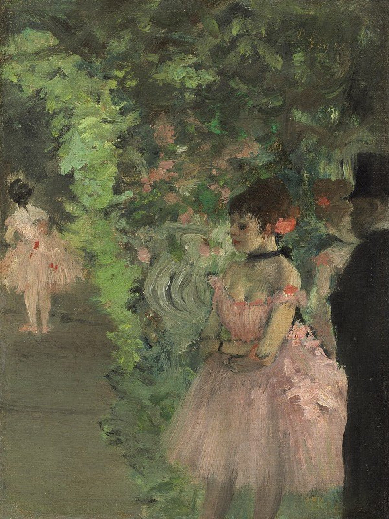 Edgar Degas reprodukcija Dancers Backstage (1876-1883), VISOS REPRODUKCIJOS , paveikslai, reprodukcijos internetu