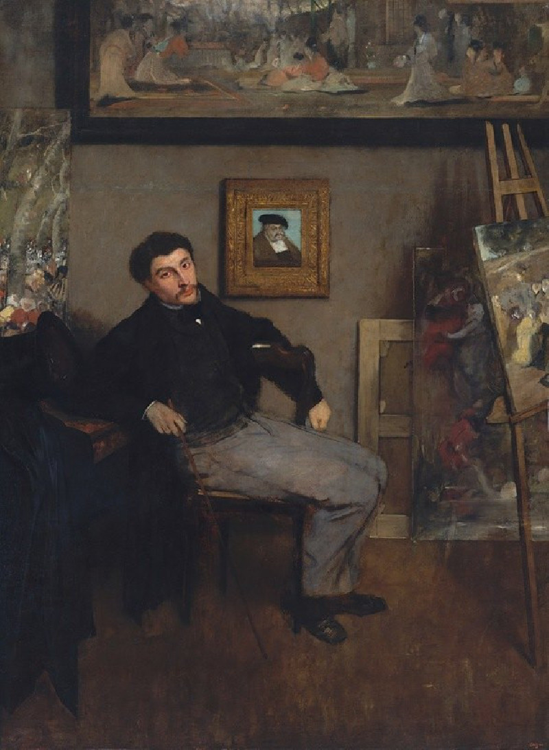 James-Jacques-Joseph Tissot (1836–1902) (ca. 1867–68) reproduction of painting by Edgar Degas. ALL GICLEE PRINTS