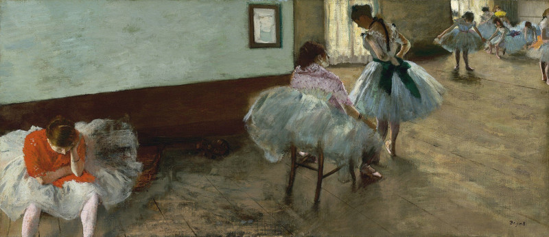 Edgar Degas reprodukcija The Dance Lesson (c. 1879), VISOS REPRODUKCIJOS , paveikslai, reprodukcijos internetu