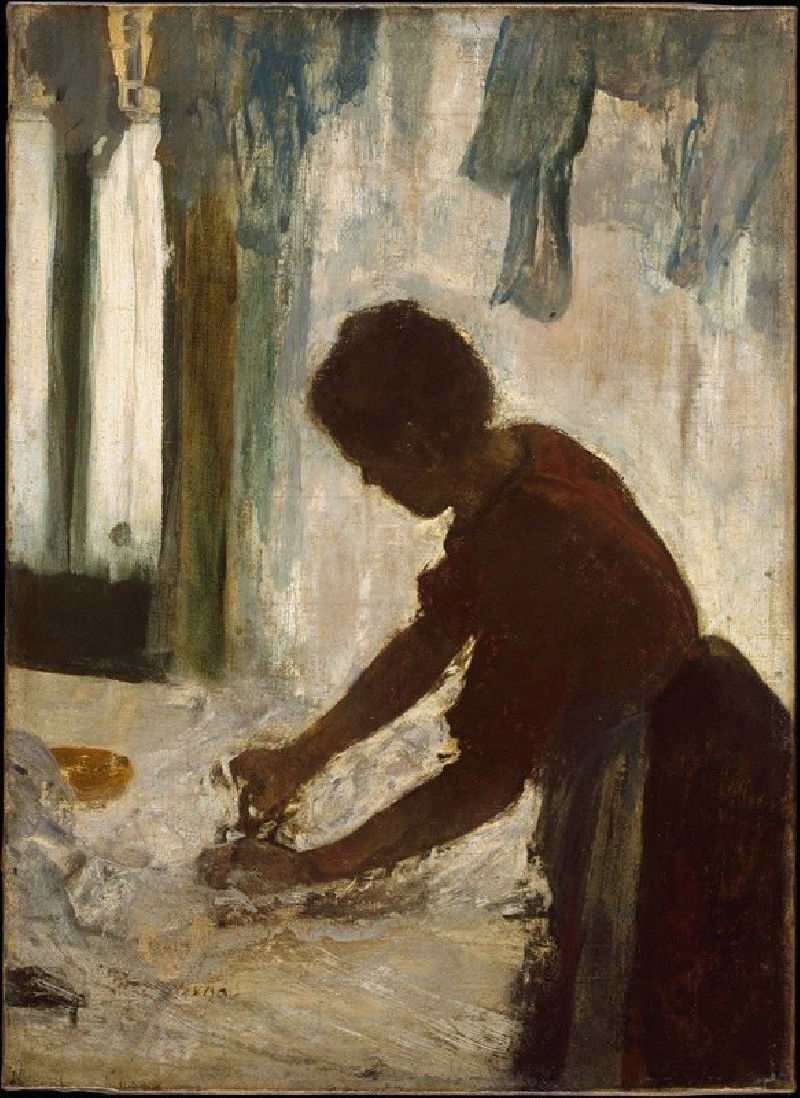 A Woman Ironing (1873) reproduction of painting by Edgar Degas. ALL GICLEE PRINTS