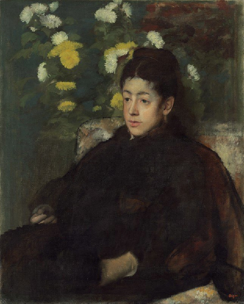 Mademoiselle Malo (c. 1877) reproduction of painting by Edgar Degas. ALL GICLEE PRINTS