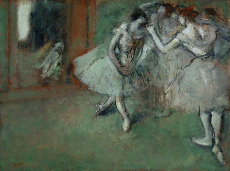 A Group Of Dancers reproduction of painting by Edgar Degas. ALL GICLEE PRINTS