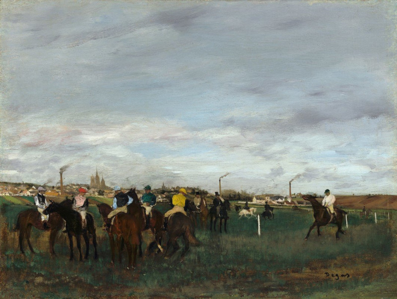 Edgar Degas reprodukcija The Races (1871-1872), VISOS REPRODUKCIJOS , paveikslai, reprodukcijos internetu