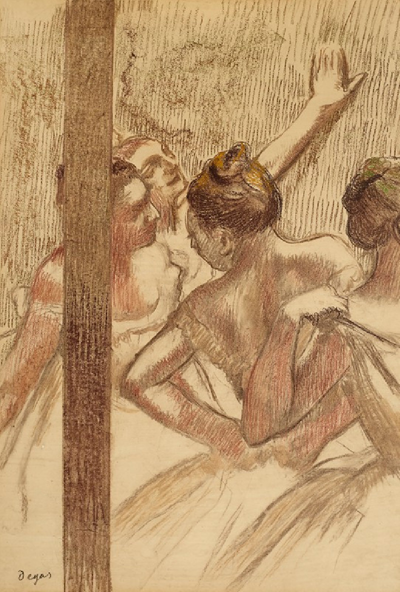 Danseuses (circa 1896) reproduction of painting by Edgar Degas. ALL GICLEE PRINTS