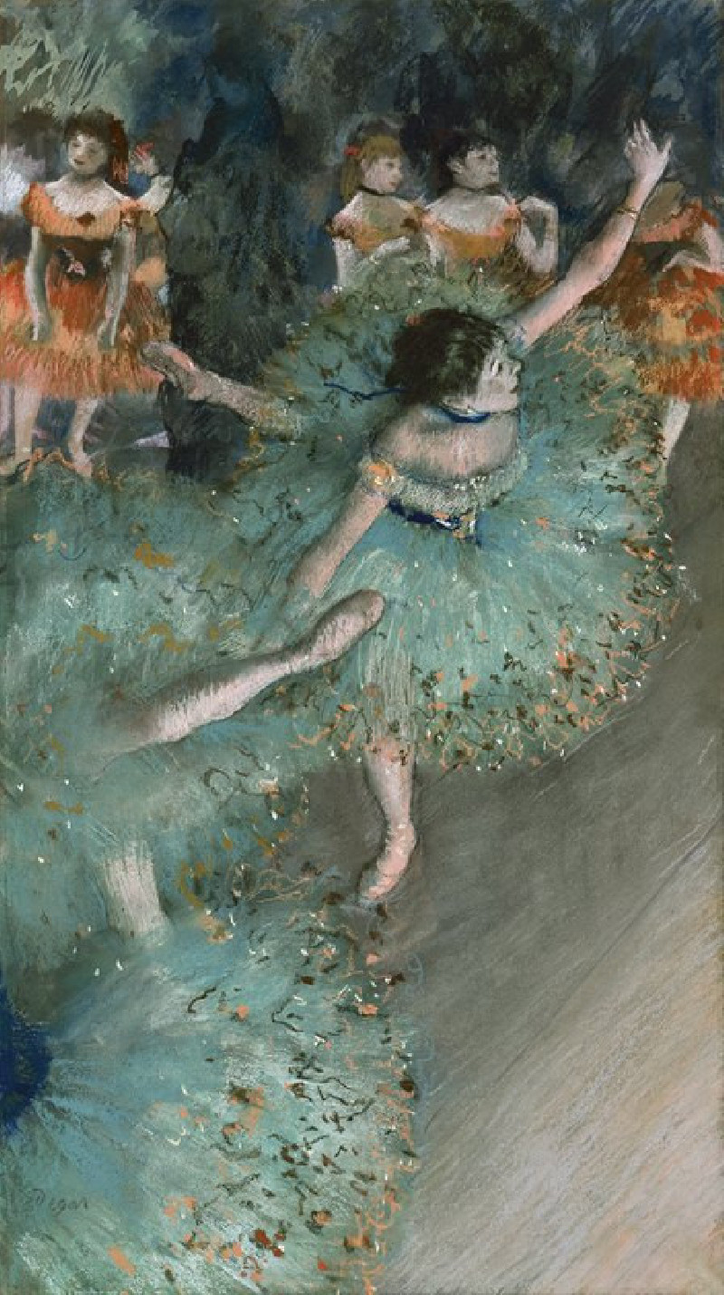 Swaying Dancer (Dancer in Green) (from 1877 until 1879) reproduction of painting by Edgar Degas. ALL GICLEE PRINTS