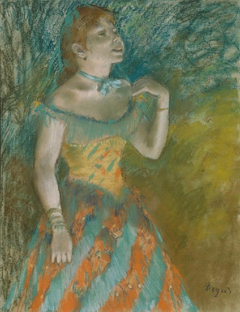 The Singer in Green (ca. 1884) reproduction of painting by Edgar Degas. ALL GICLEE PRINTS