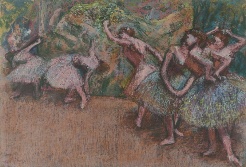 Ballet Scene (c. 1907) reproduction of painting by Edgar Degas. ALL GICLEE PRINTS