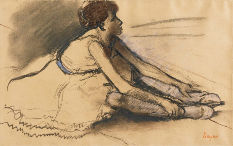 Le Repos De La Danseuse (circa 1879) reproduction of painting by Edgar Degas. ALL GICLEE PRINTS