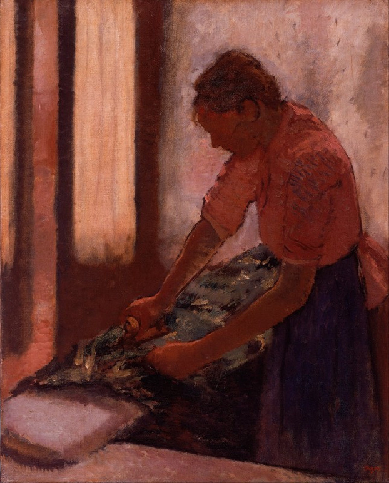 Woman Ironing (between 1892 and 1895) reproduction of painting by Edgar Degas. ALL GICLEE PRINTS