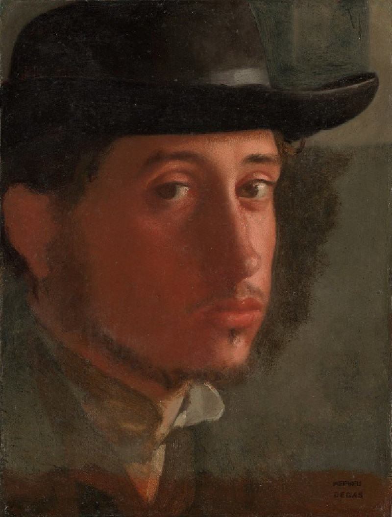 Self-Portrait reproduction of painting by Edgar Degas. ALL GICLEE PRINTS