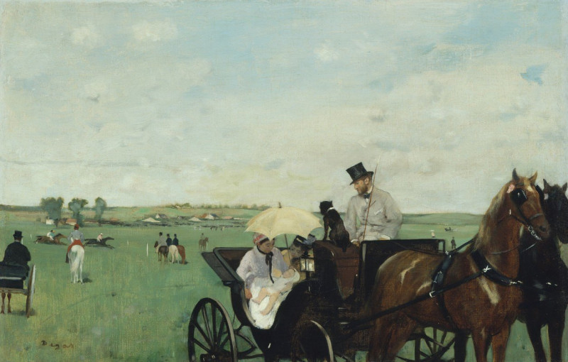 At The Races In The Countryside (1869) reproduction of painting by Edgar Degas. ALL GICLEE PRINTS