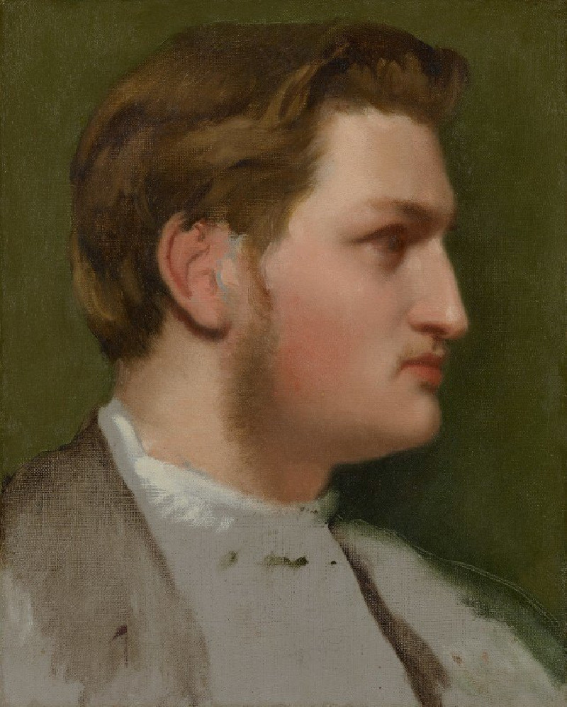 Edgar Degas reprodukcija Portrait of Paul Valpinçon (c. 1855), VISOS REPRODUKCIJOS , paveikslai, reprodukcijos internetu