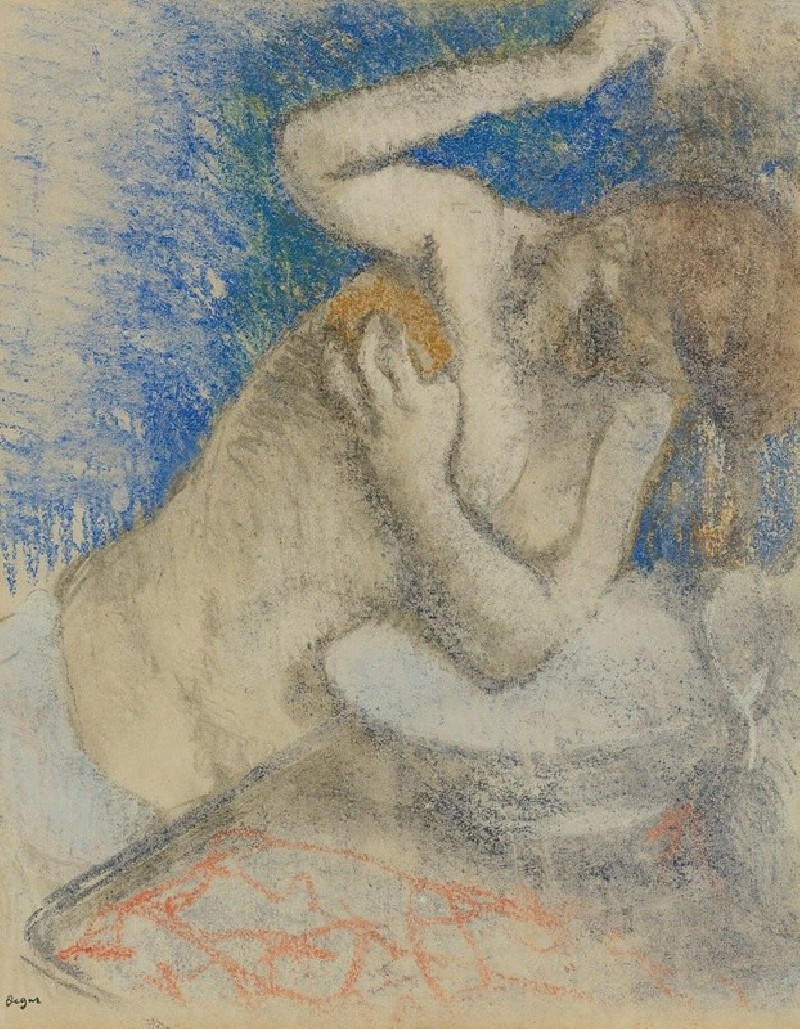 Femme À Sa Toilette (circa 1892) reproduction of painting by Edgar Degas. ALL GICLEE PRINTS