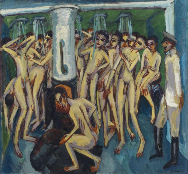 Artillerymen (1914 – 1915) reproduction of painting by Ernst Ludwig Kirchner. ALL GICLEE PRINTS