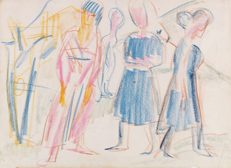 Ernst Ludwig Kirchner reprodukcija Frauen in Landschaft (1925-1930), VISOS REPRODUKCIJOS , paveikslai, reprodukcijos internetu