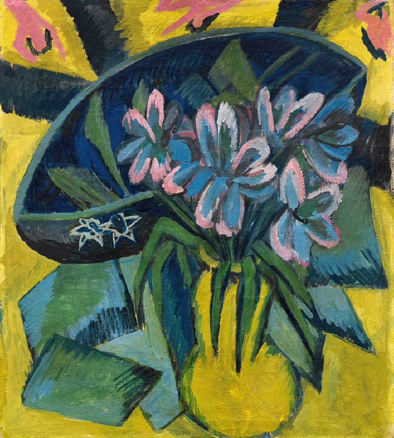 Verblühte Tulpen (1914) reproduction of painting by Ernst Ludwig Kirchner. ALL GICLEE PRINTS